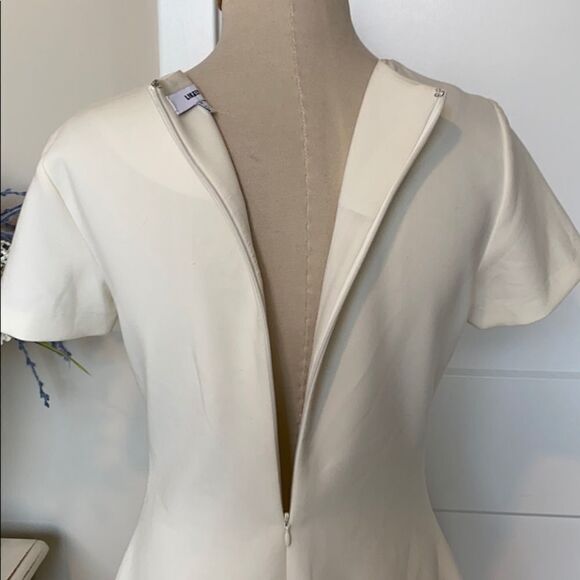 Revolve Likely Manhatten Sleeveless Knee Length Back Zip‎ Shift Dress Cream 10 - Picture 5 of 9